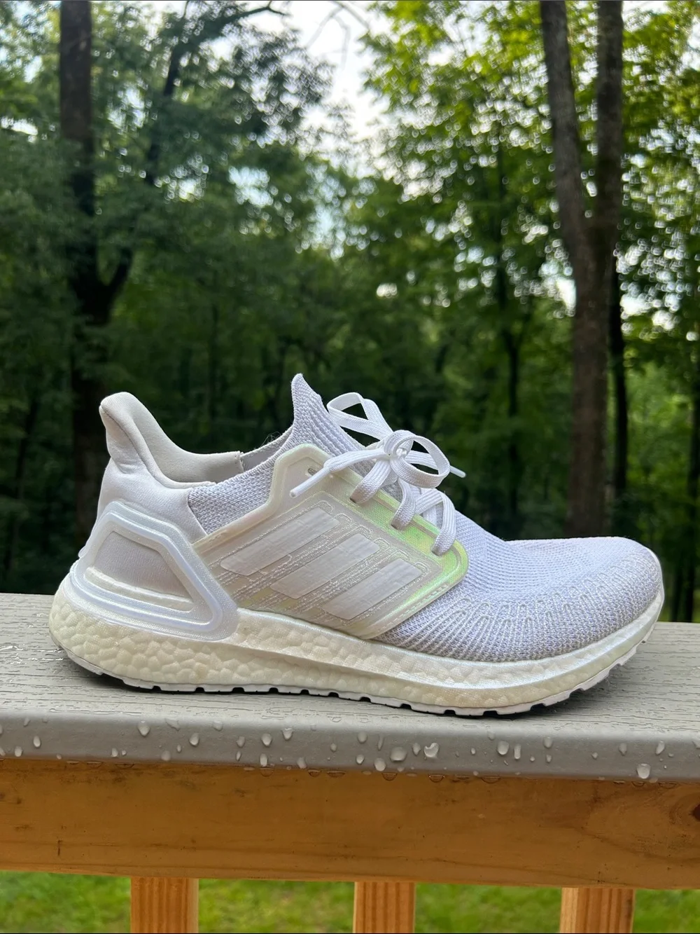 adidas UltraBoost 20 'White Iridescent' men’s size 8
